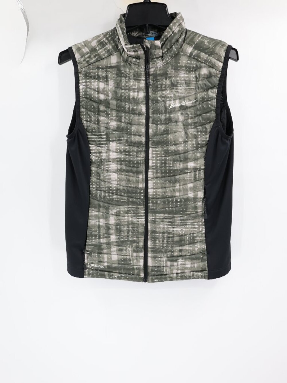Eddie Bauer Vest Womens Medium First Ascent 800 StormDown Puffer Camo down warm